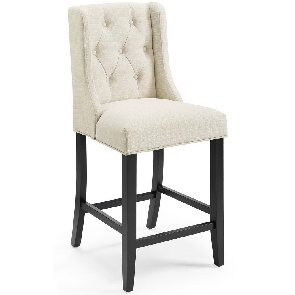 Baronet Upholstered Fabric Counter Bar Stool Set of 2 by Modway