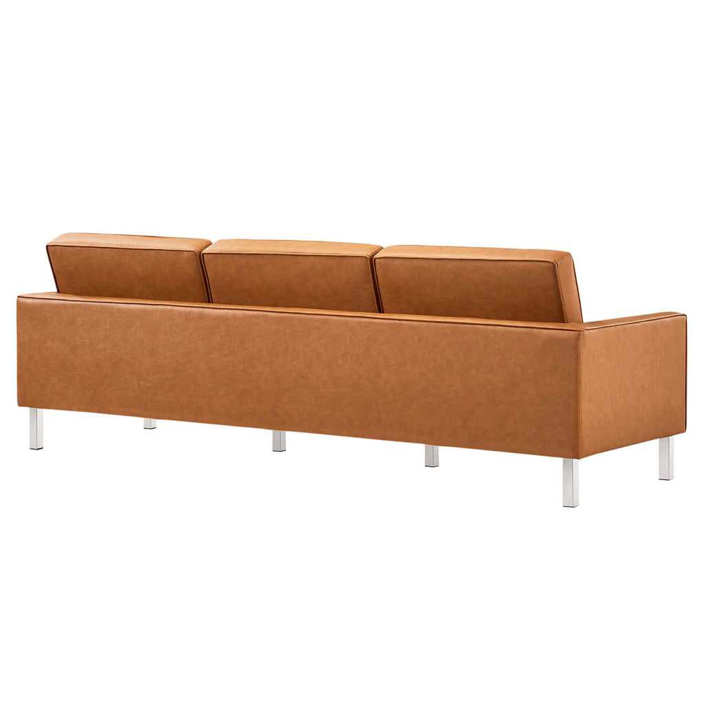 Loft 3-Piece Tufted Vegan Leather Furniture Set by Modway