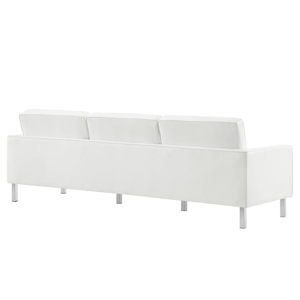 Loft 3 Piece Tufted Upholstered Faux Leather Set by Modway