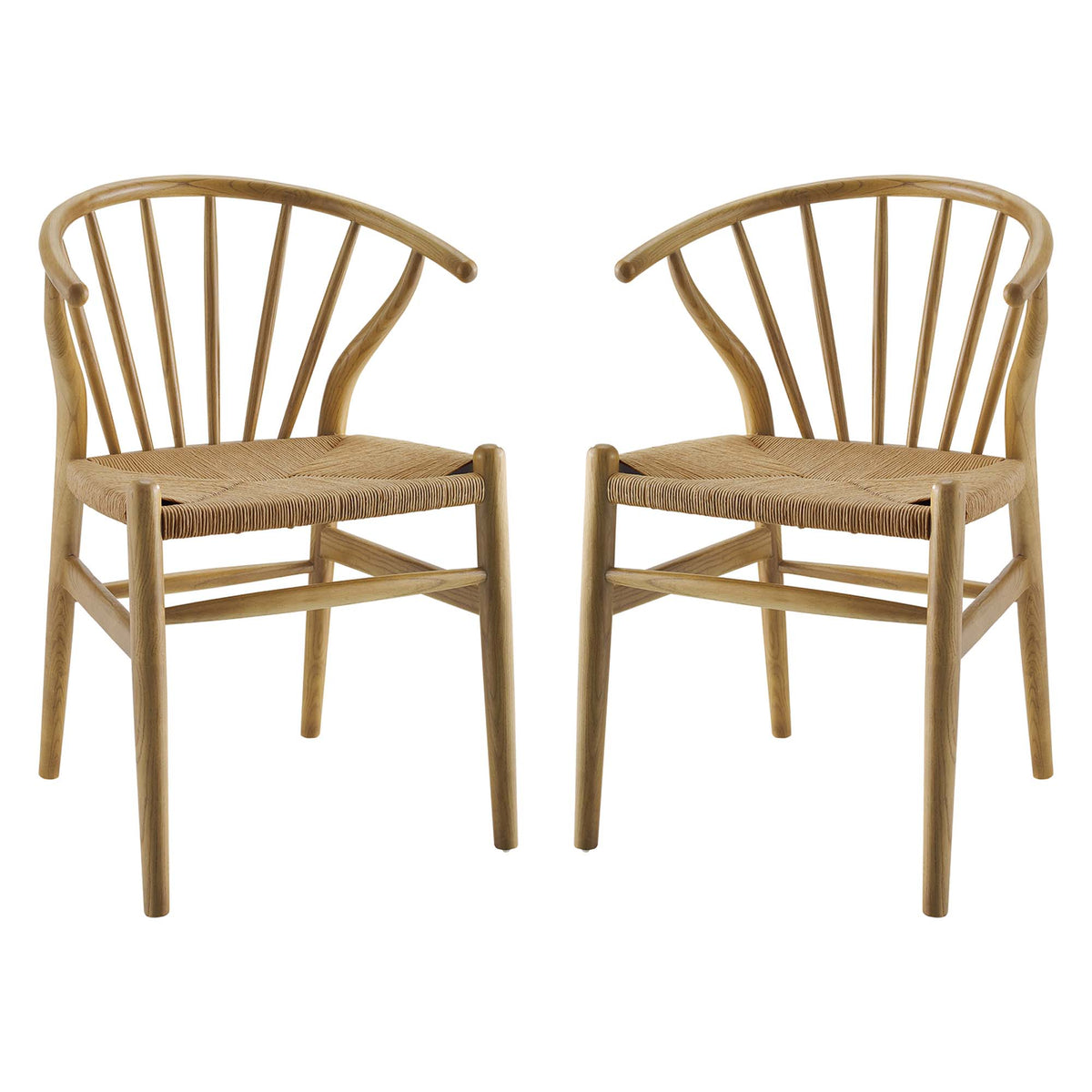Flourish Spindle Wood Dining Side Chair Set of 2 by Modway