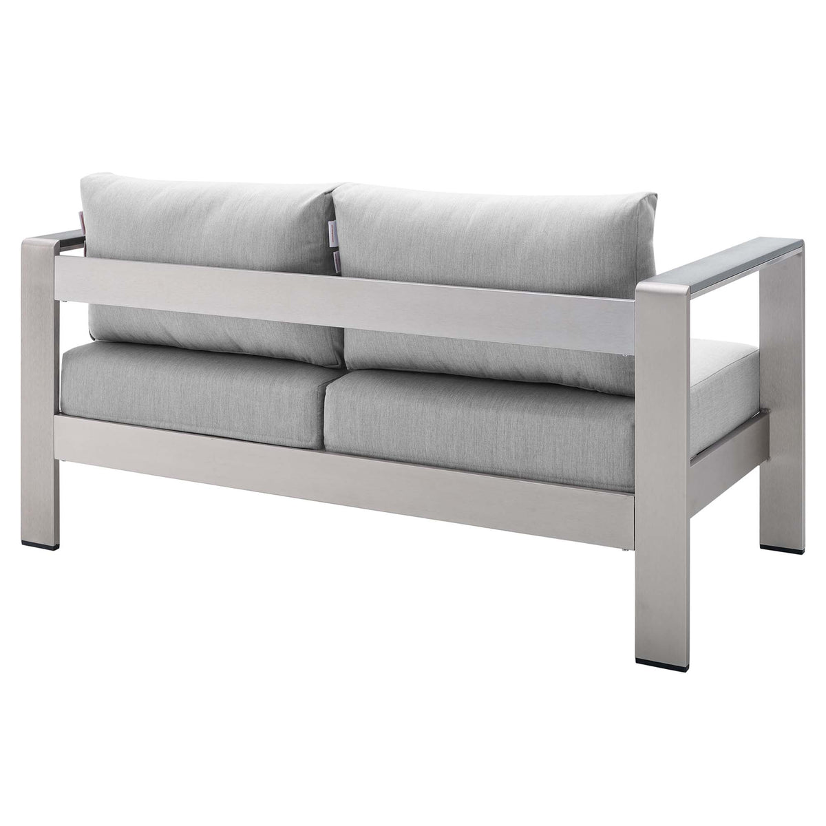 Shore Sunbrella® Fabric Aluminum Outdoor Patio Loveseat by Modway