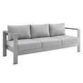 Shore Sunbrella® Fabric Aluminum Outdoor Patio Sofa by Modway