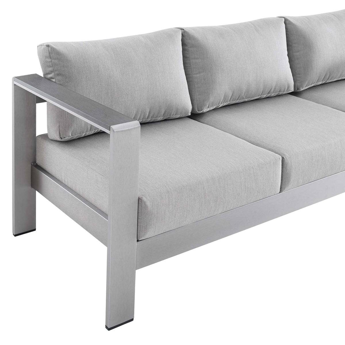 Shore Sunbrella® Fabric Aluminum Outdoor Patio Sofa by Modway