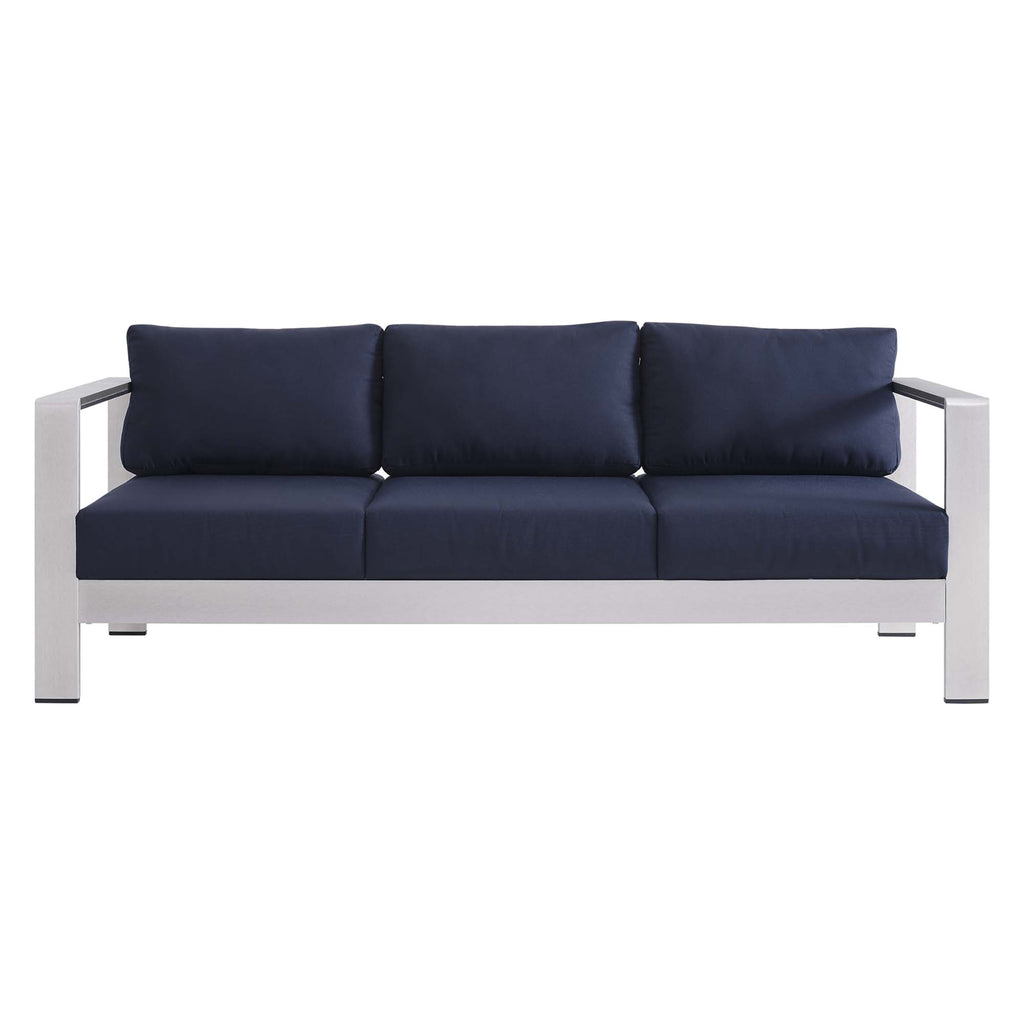 Shore Sunbrella® Fabric Aluminum Outdoor Patio Sofa by Modway