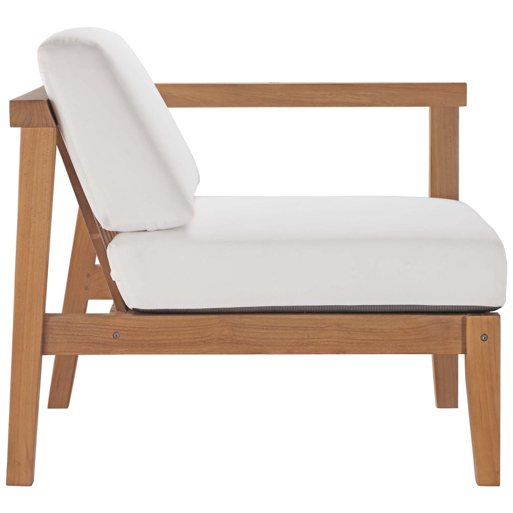 Bayport Outdoor Patio Teak Wood 2-Seater Loveseat by Modway