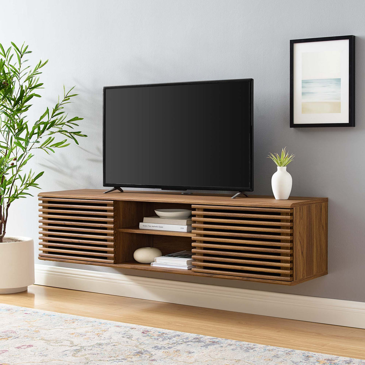 Render Wall-Mount Media Console TV Stand by Modway
