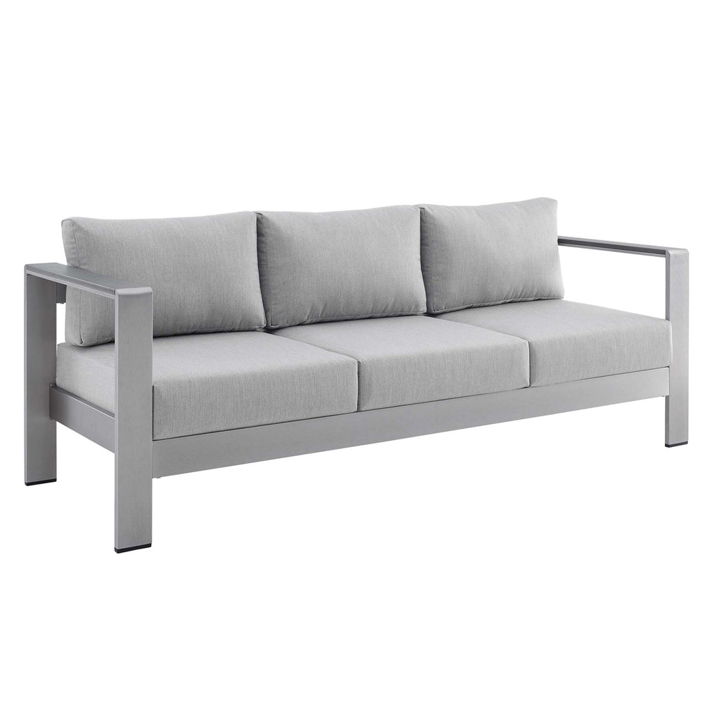 Shore 3 Piece Sunbrella® Fabric Outdoor Patio Aluminum Set by Modway