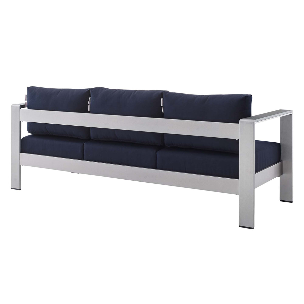 Shore 4 Piece Sunbrella® Fabric Outdoor Patio Aluminum Set by Modway