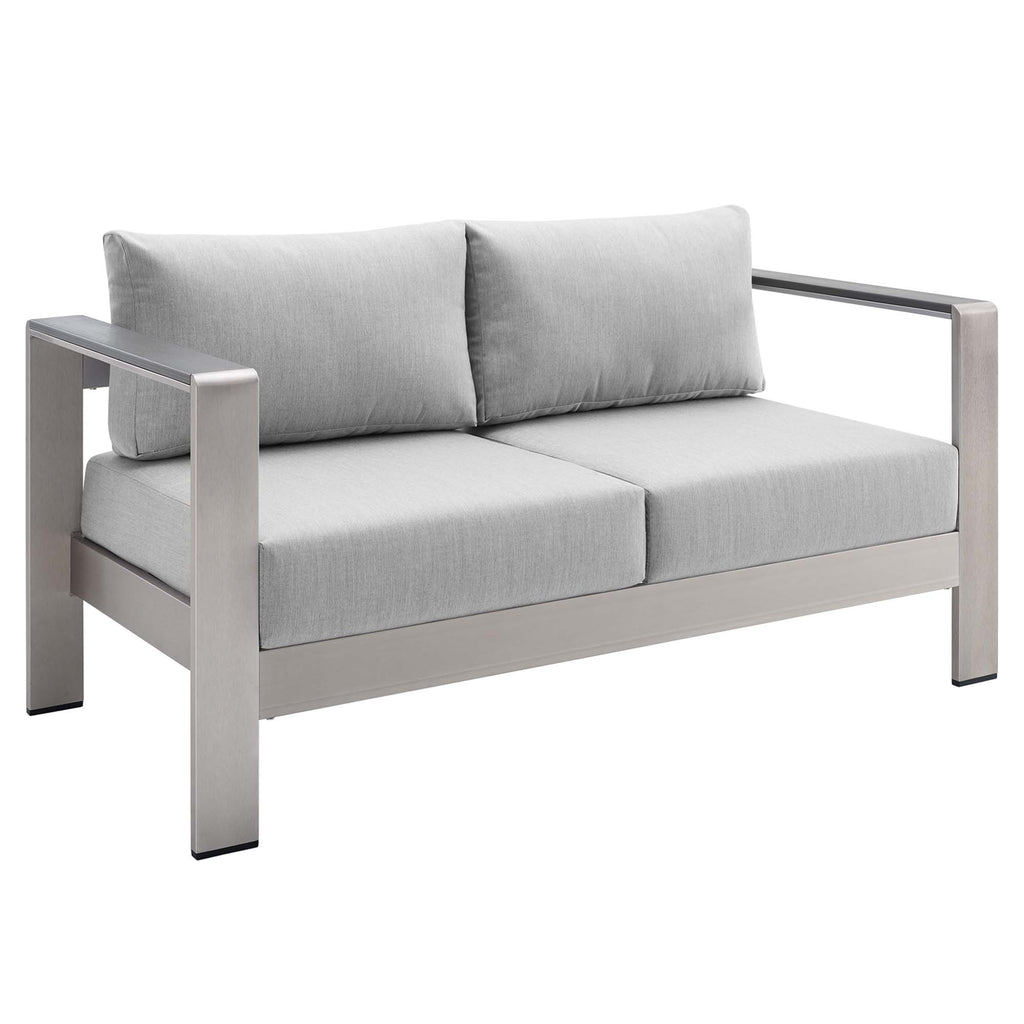 Shore 7 Piece Sunbrella® Fabric Outdoor Patio Aluminum Set by Modway