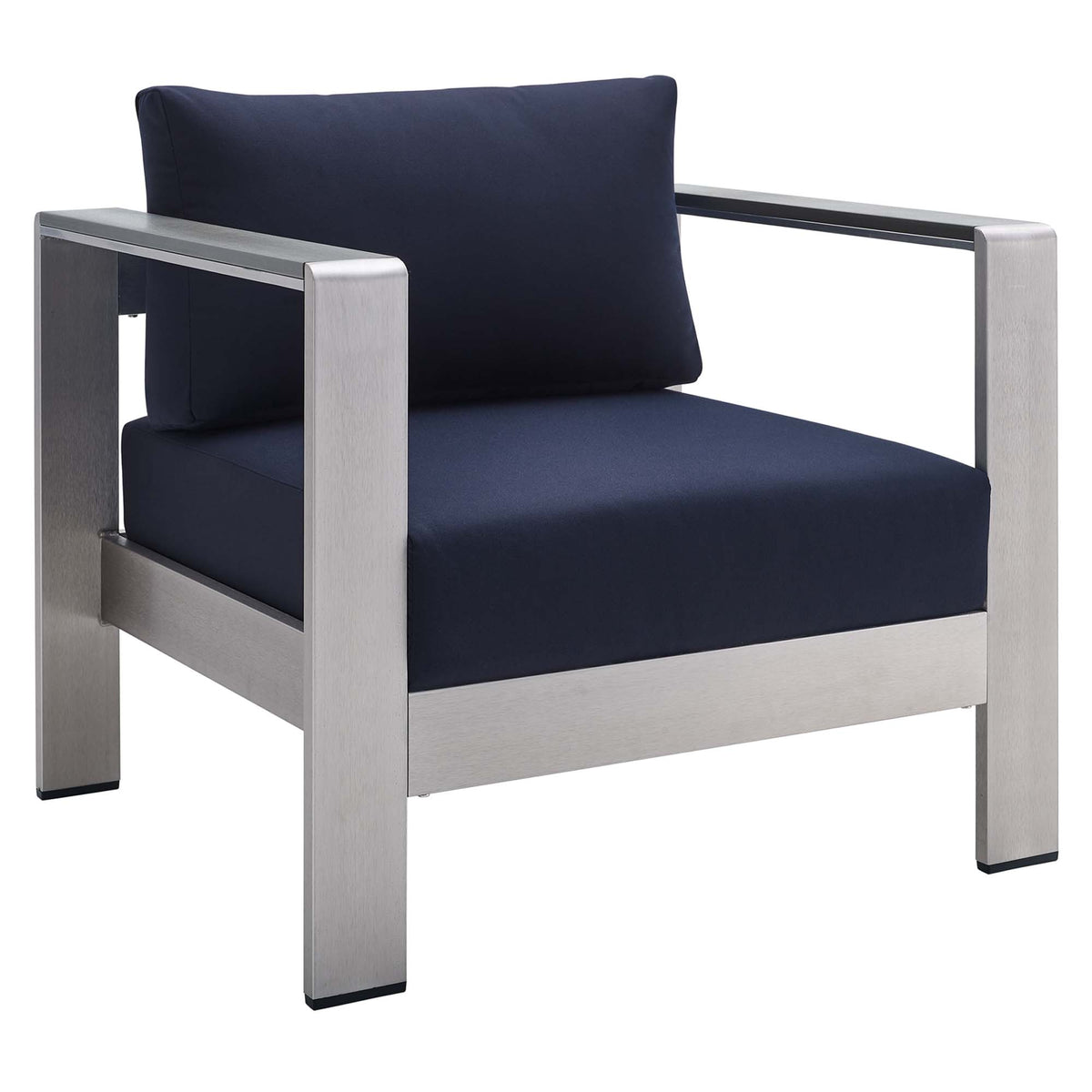 Shore 7 Piece Sunbrella® Fabric Outdoor Patio Aluminum Set by Modway