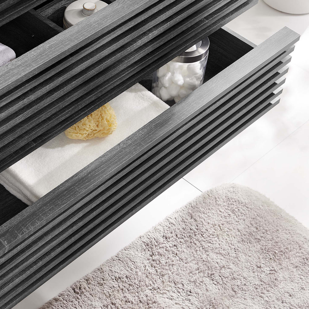 Render Wall-Mount Bathroom Vanity Cabinet (Sink Basin Not Included) by Modway