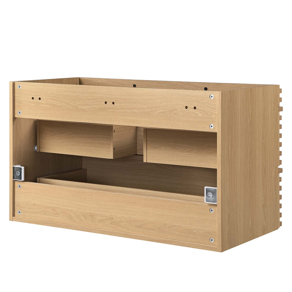 Render Wall-Mount Bathroom Vanity Cabinet (Sink Basin Not Included) by Modway