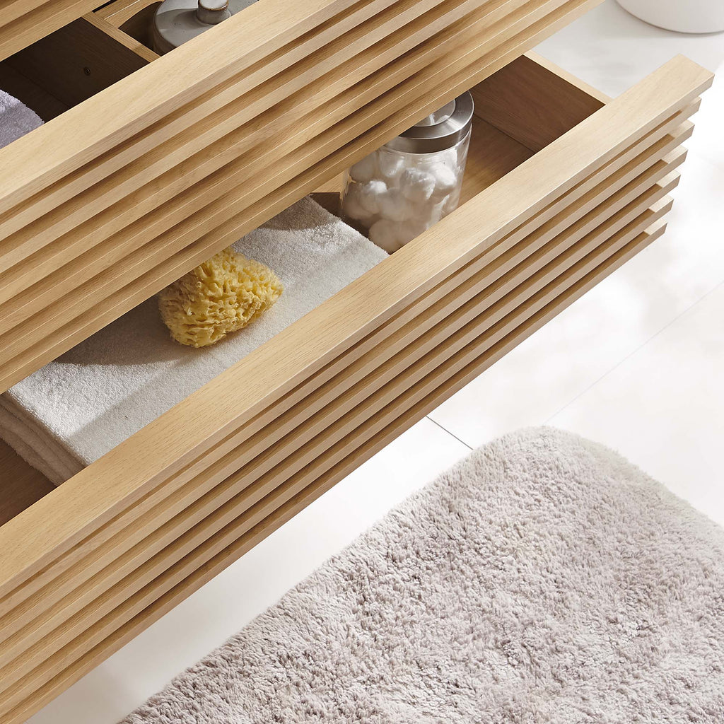 Render Wall-Mount Bathroom Vanity Cabinet (Sink Basin Not Included) by Modway