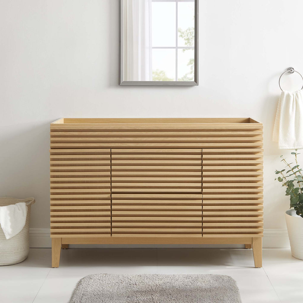 Render Single Sink Compatible (not included) Bathroom Vanity Cabinet by Modway