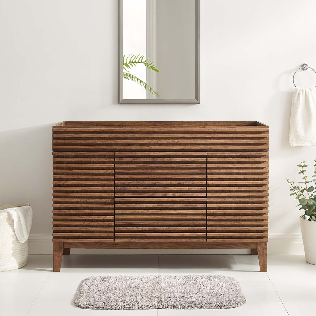 Render Single Sink Compatible (not included) Bathroom Vanity Cabinet by Modway