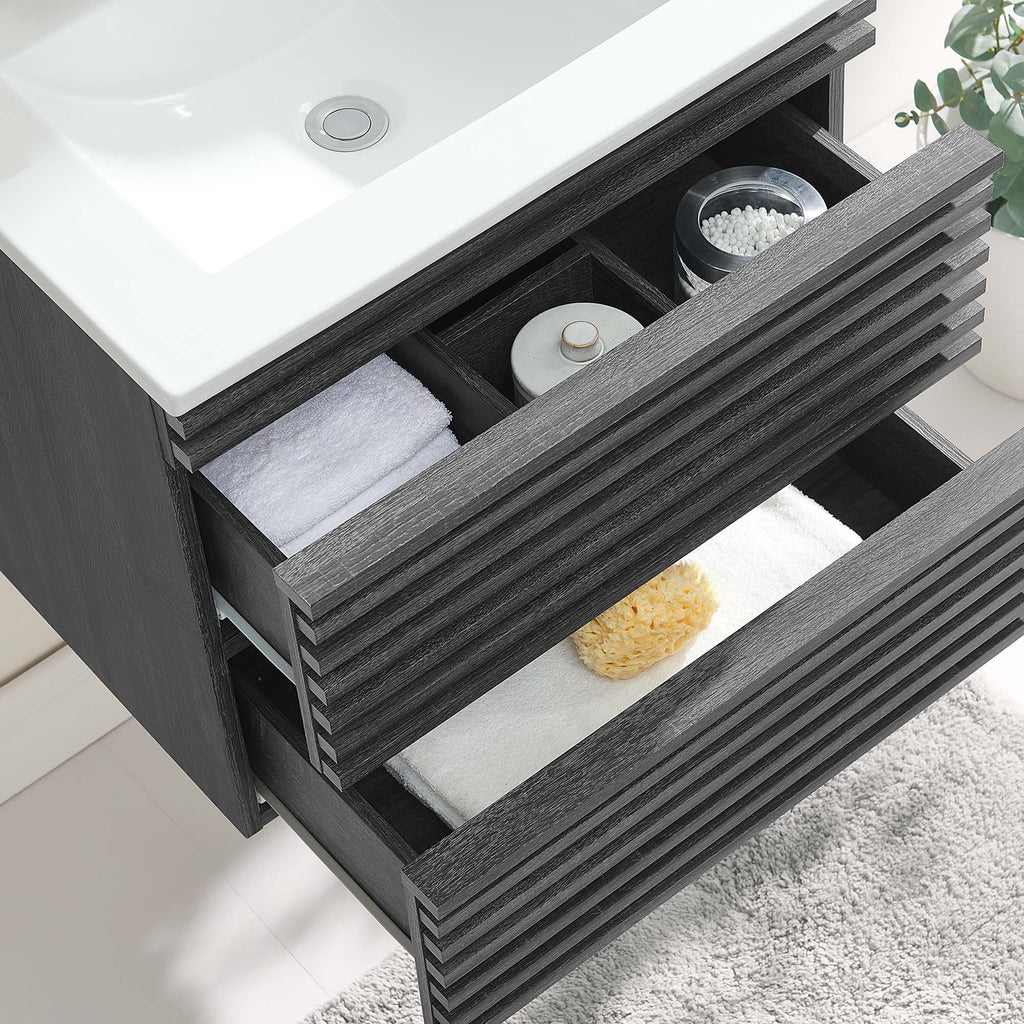 Render Wall-Mount Bathroom Vanity by Modway
