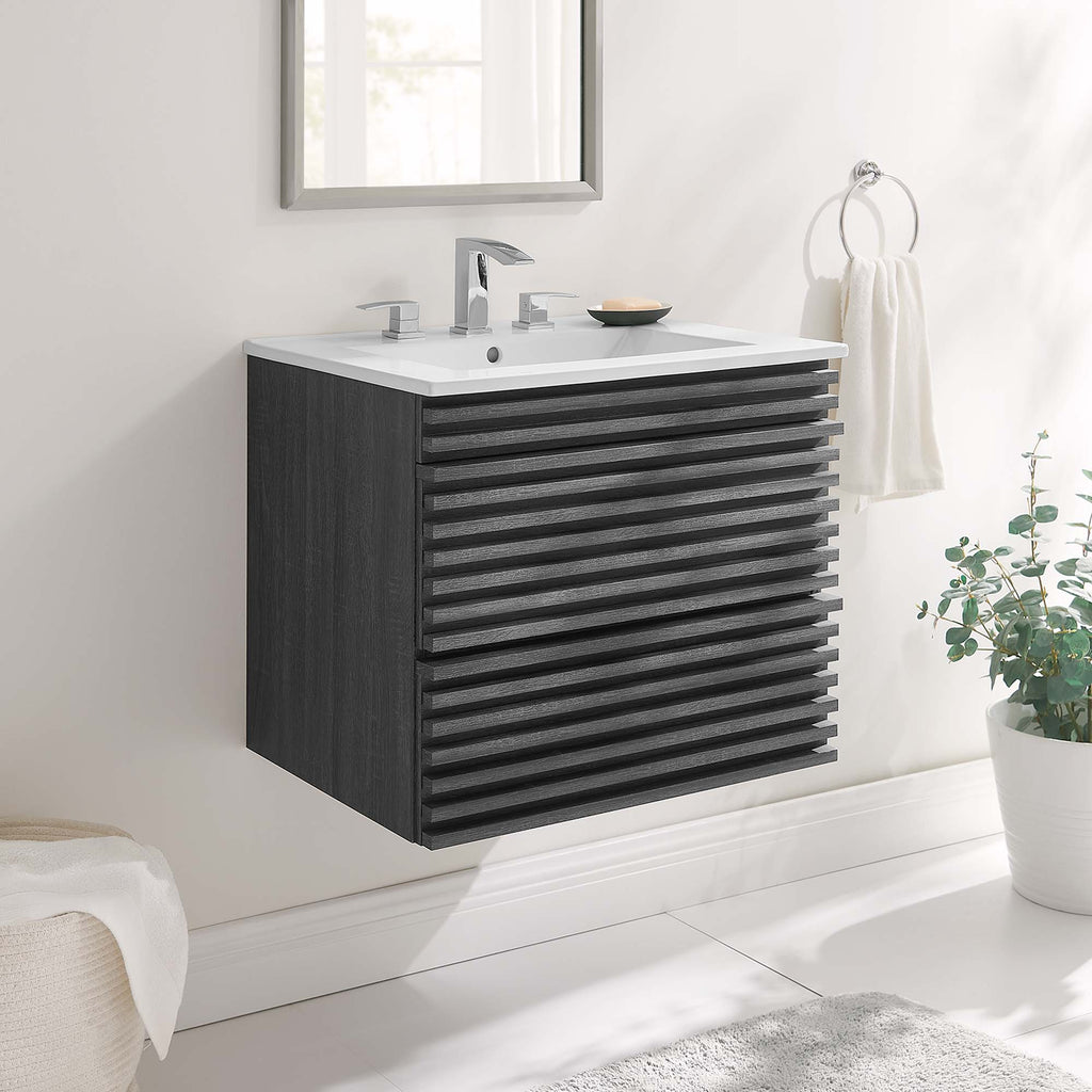 Render Wall-Mount Bathroom Vanity by Modway