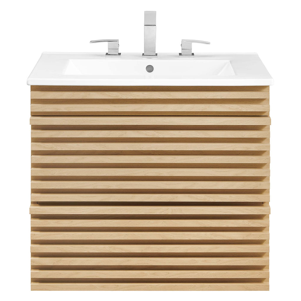 Render Wall-Mount Bathroom Vanity by Modway