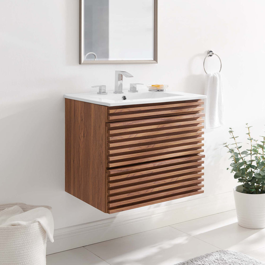 Render Wall-Mount Bathroom Vanity by Modway