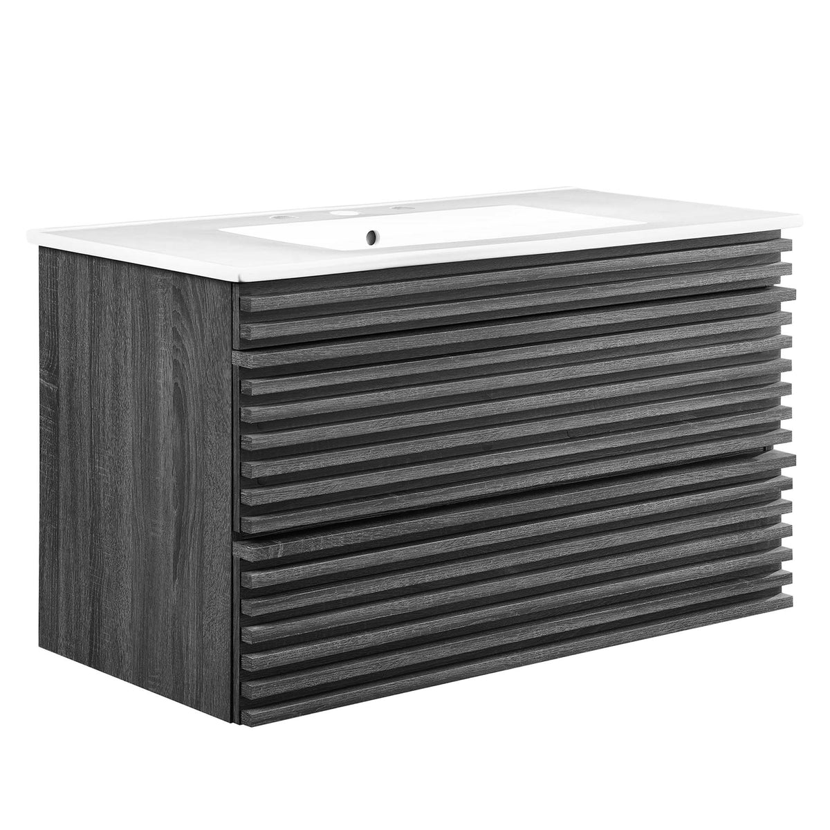 Render Wall-Mount Bathroom Vanity by Modway
