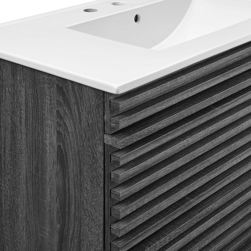Render Wall-Mount Bathroom Vanity by Modway