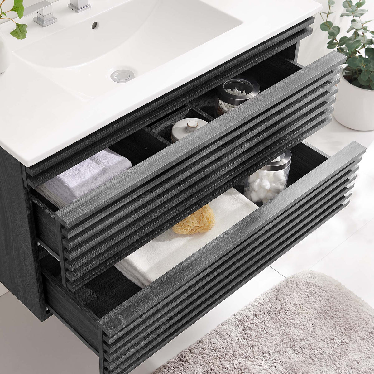 Render Wall-Mount Bathroom Vanity by Modway