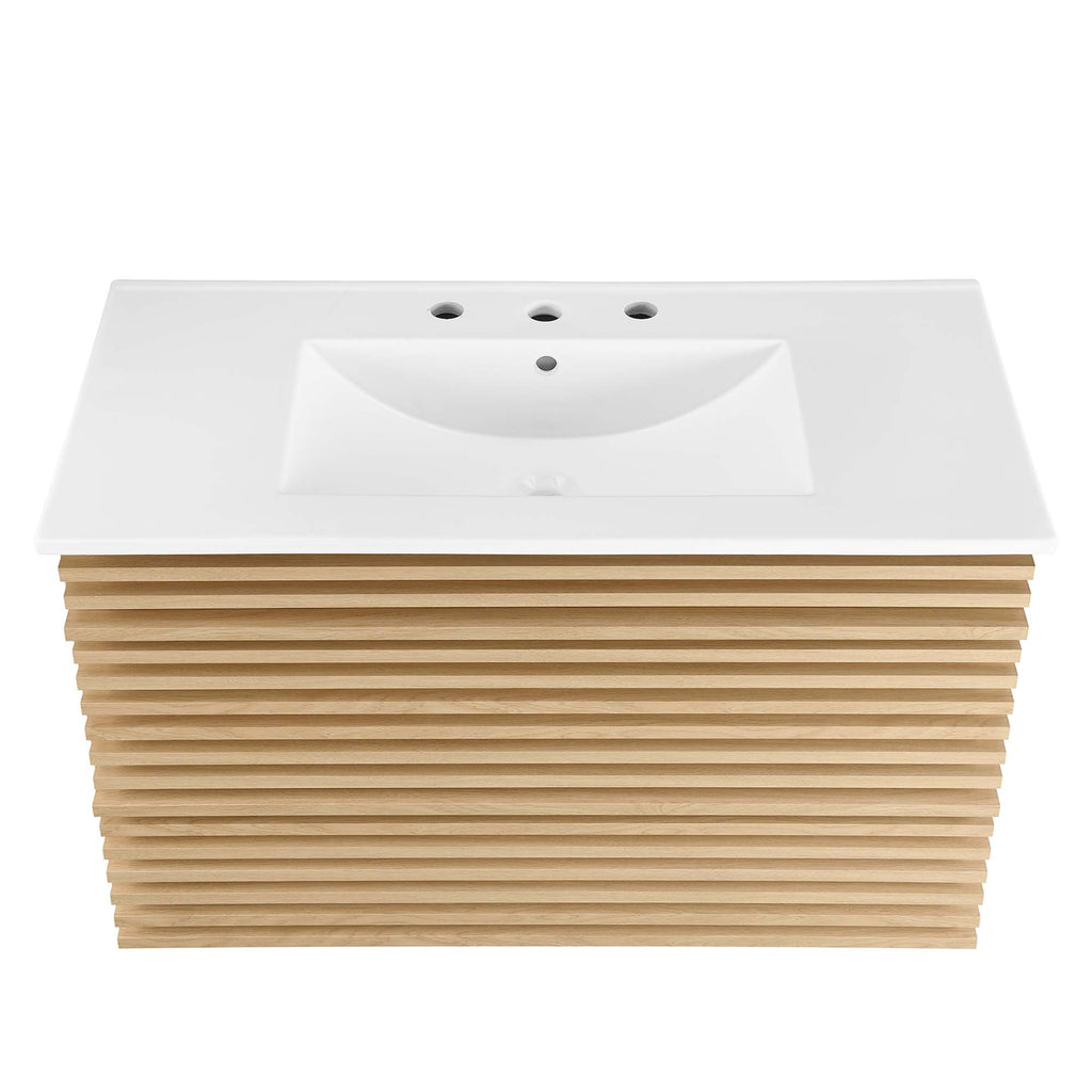 Render Wall-Mount Bathroom Vanity by Modway