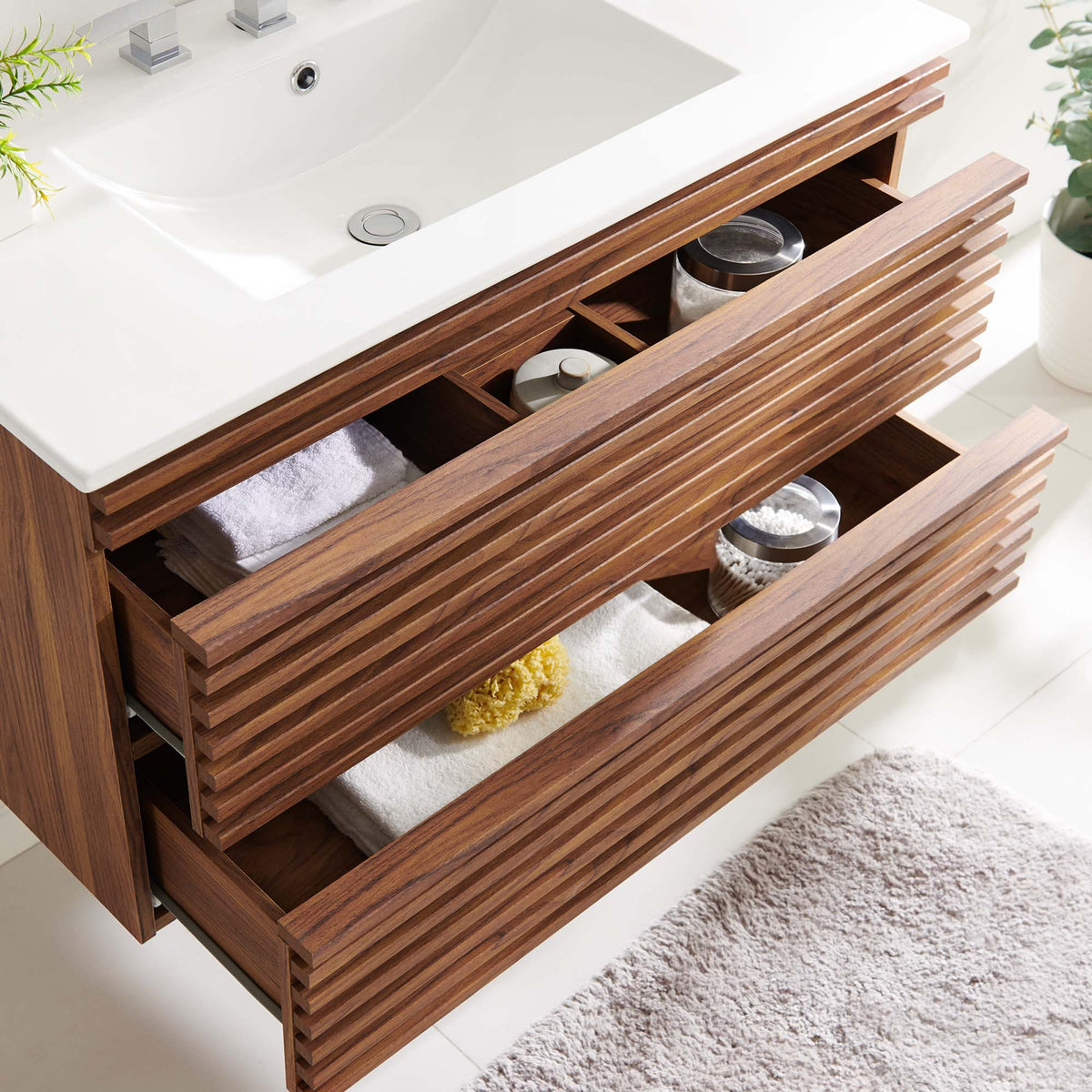 Render Wall-Mount Bathroom Vanity by Modway