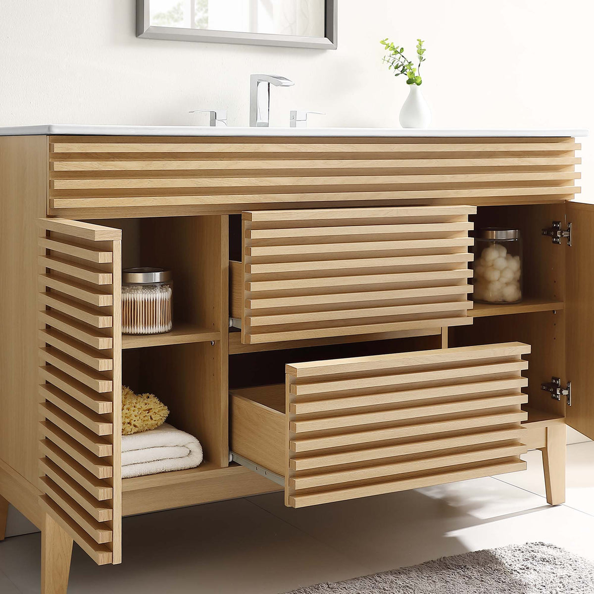 Render 48" Single Sink Bathroom Vanity by Modway