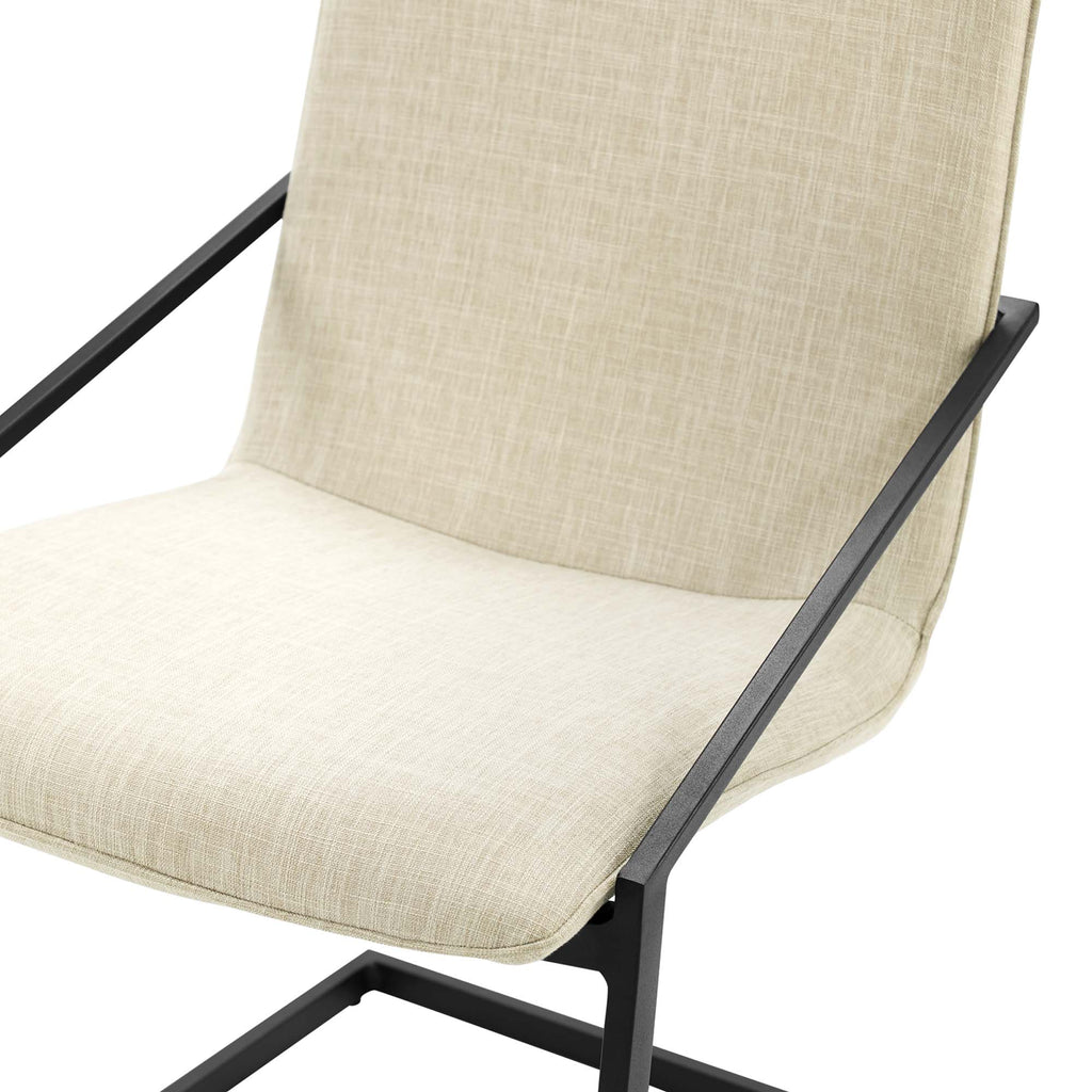 Pitch Upholstered Fabric Dining Armchair Set of 2 by Modway