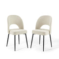 Rouse Upholstered Fabric Dining Side Chair Set of 2 by Modway
