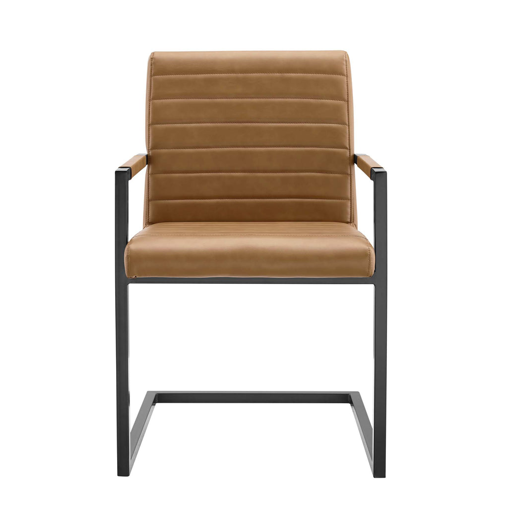 Savoy Vegan Leather Dining Chairs Set of 2 by Modway
