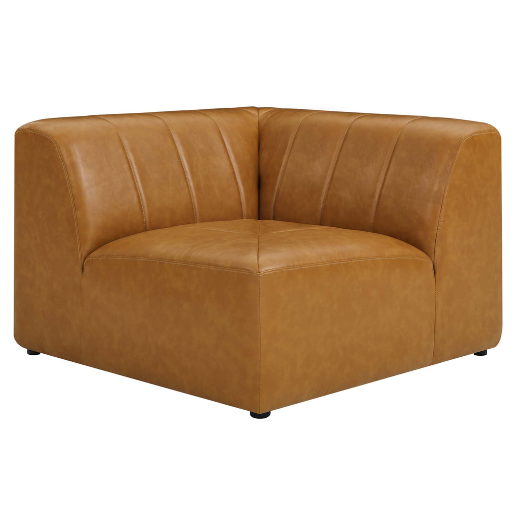Bartlett 6-Piece Vegan Leather Sectional Sofa by Modway