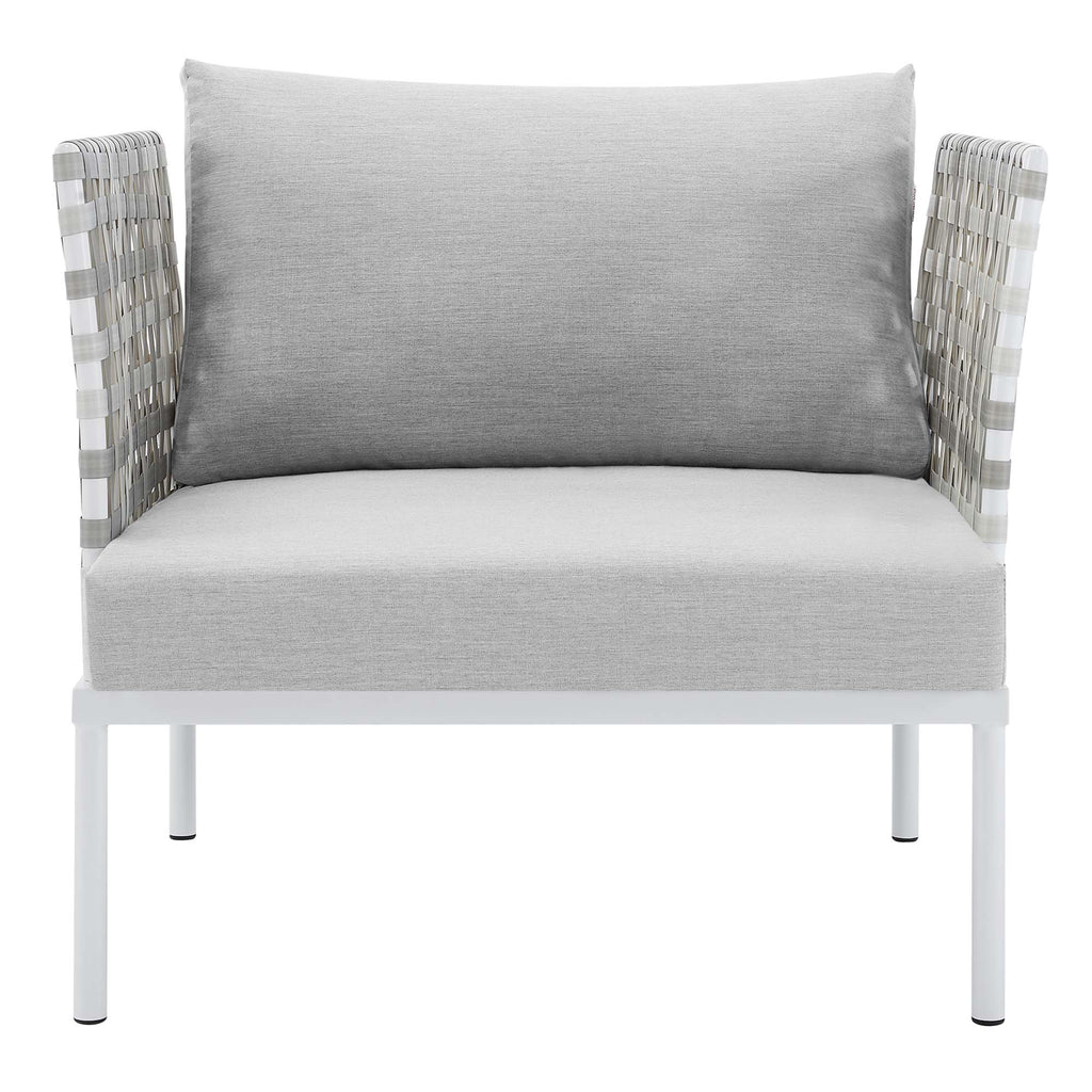 Harmony Sunbrella® Basket Weave Outdoor Patio Aluminum Armchair by Modway
