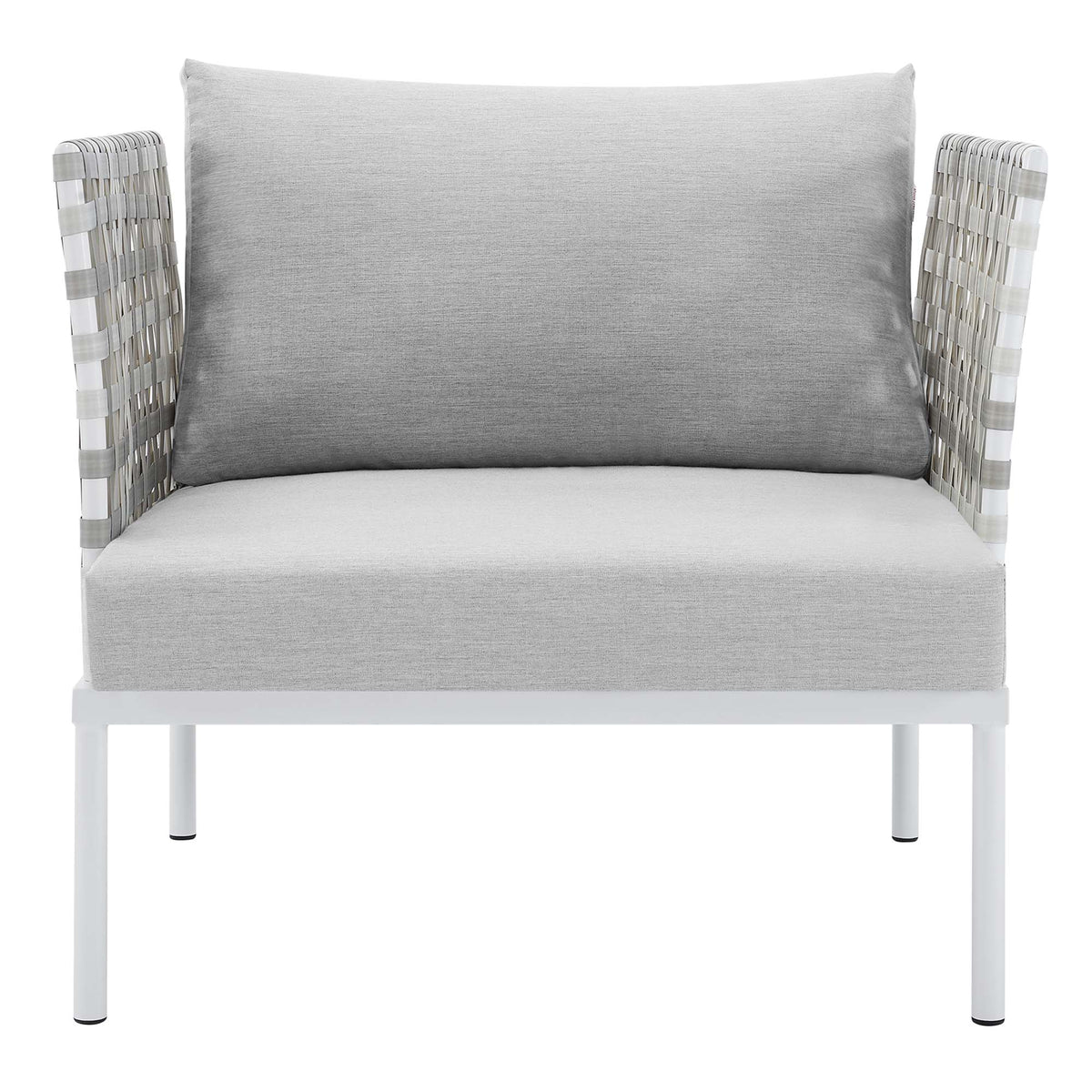 Harmony Sunbrella® Basket Weave Outdoor Patio Aluminum Armchair by Modway