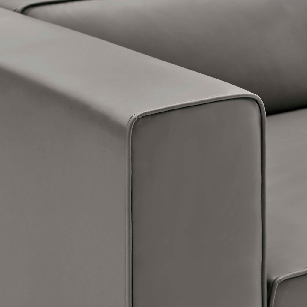 Mingle Vegan Leather Left-Arm Chair by Modway