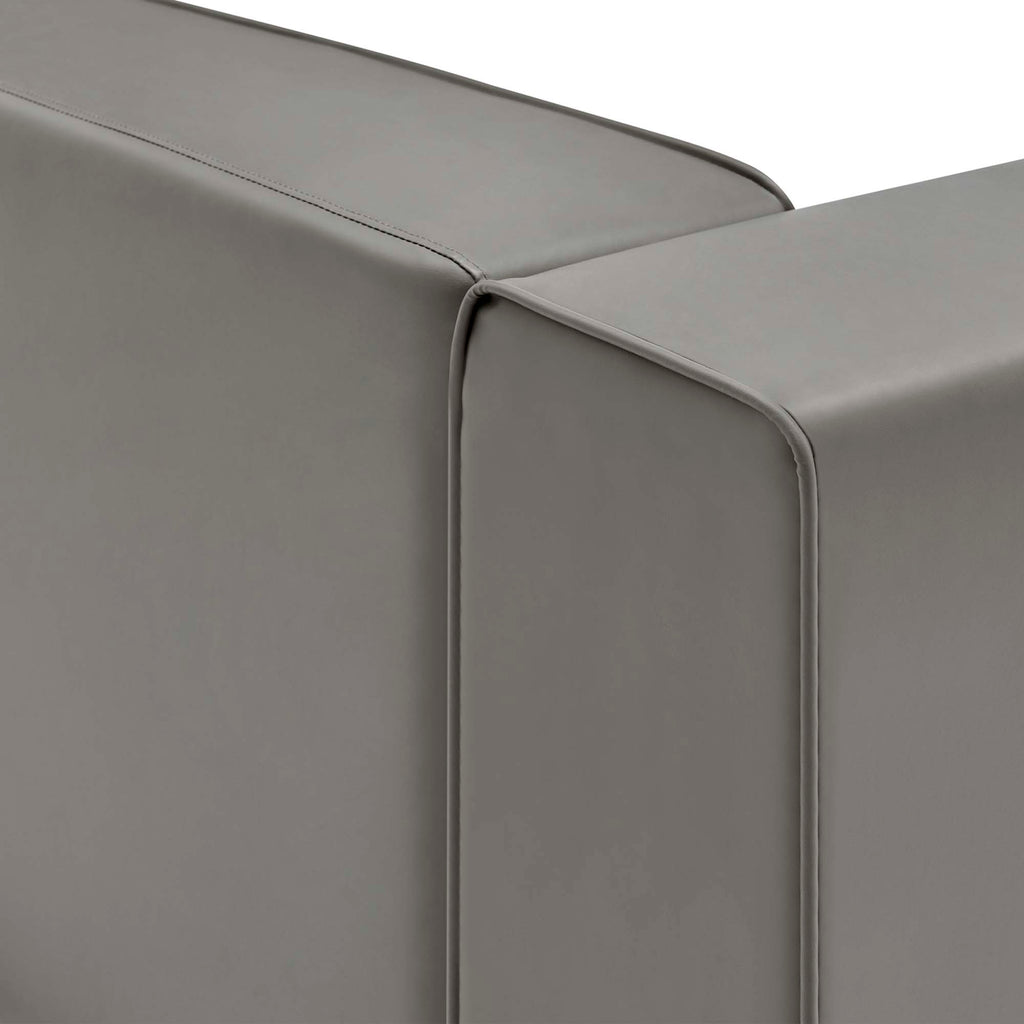 Mingle Vegan Leather Right-Arm Chair by Modway