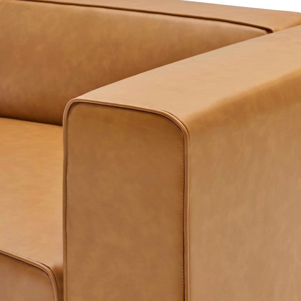 Mingle Vegan Leather Right-Arm Chair by Modway