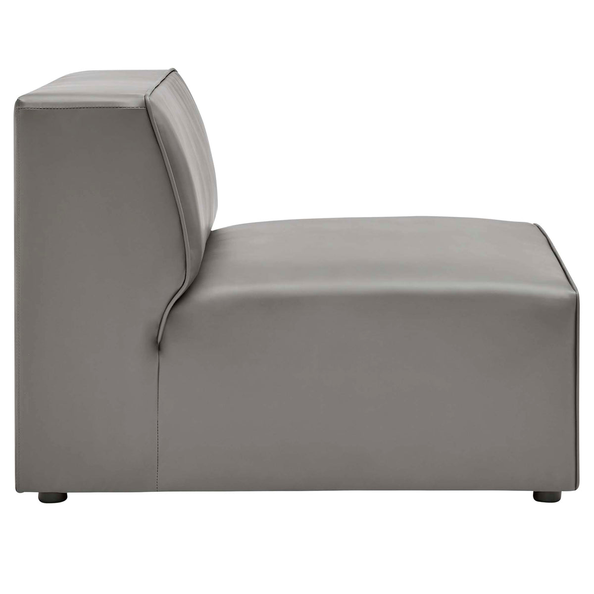 Mingle Vegan Leather Armless Chair by Modway