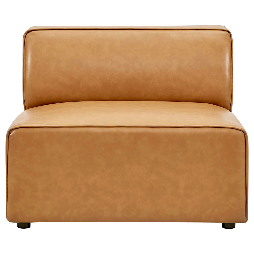 Mingle Vegan Leather Armless Chair by Modway