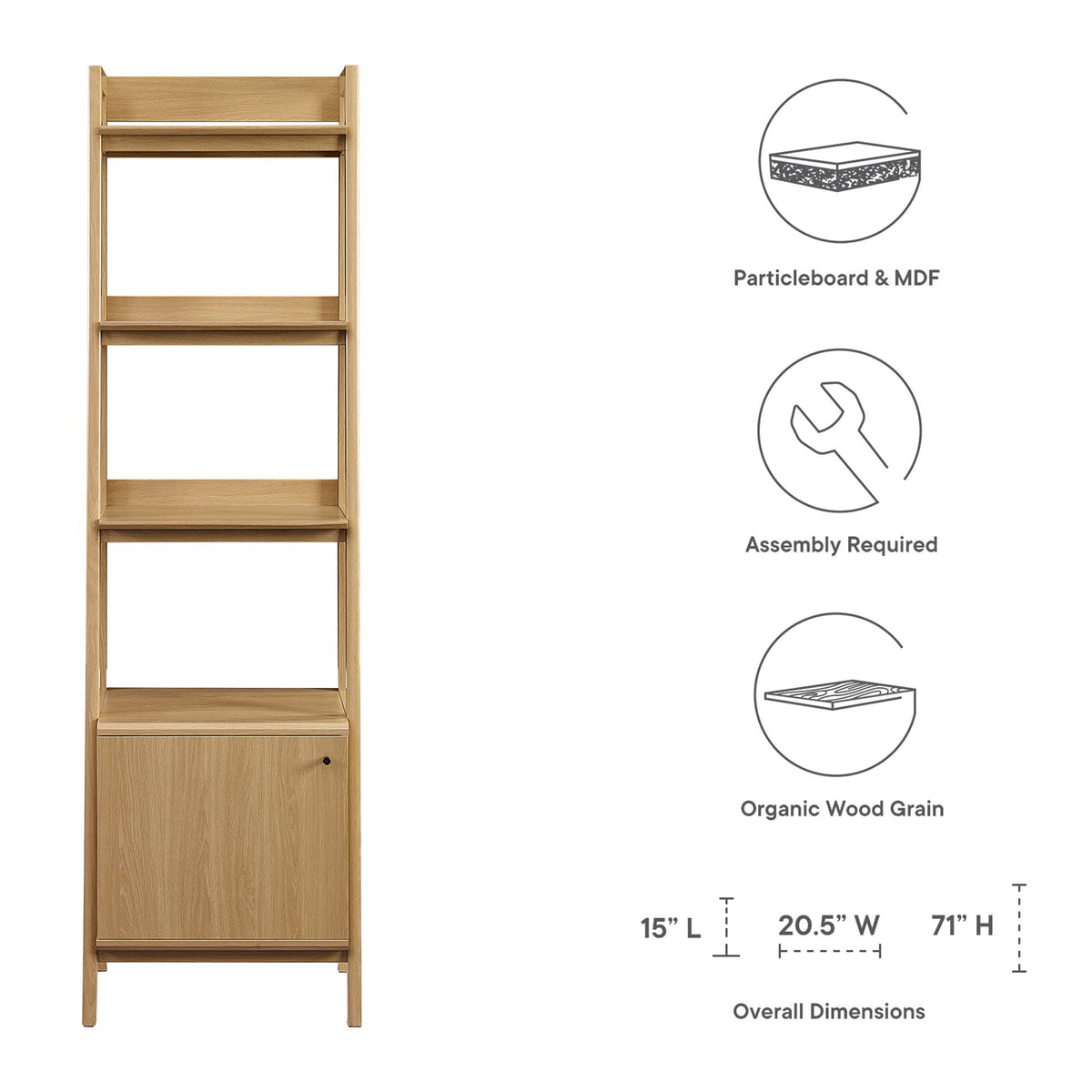 Bixby Bookshelf by Modway