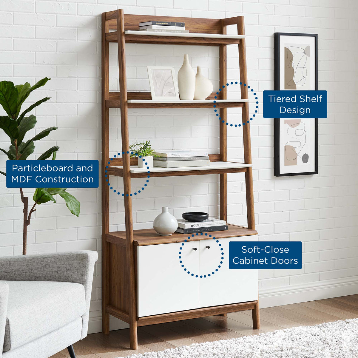 Bixby Bookshelf by Modway