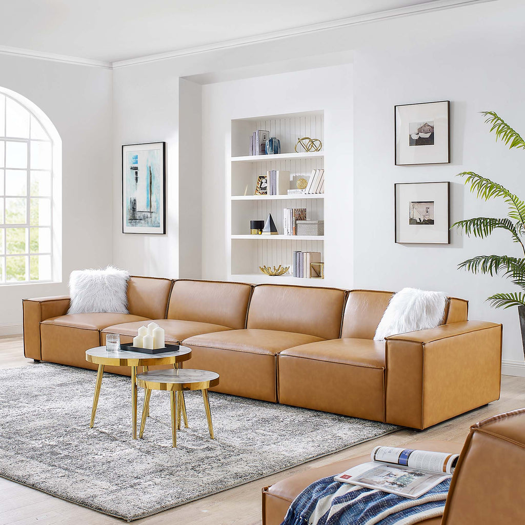 Restore 4-Piece Vegan Leather Sofa by Modway