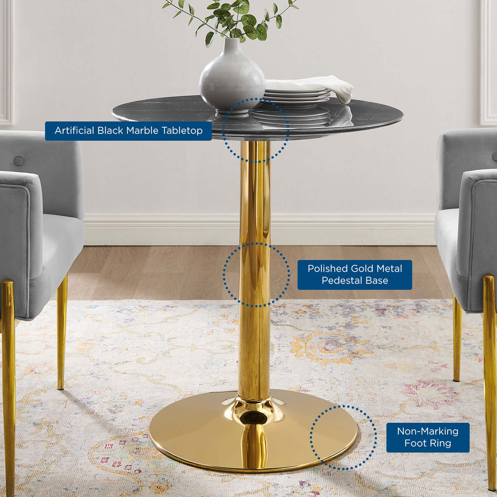 Verne Artificial Marble Dining Table by Modway