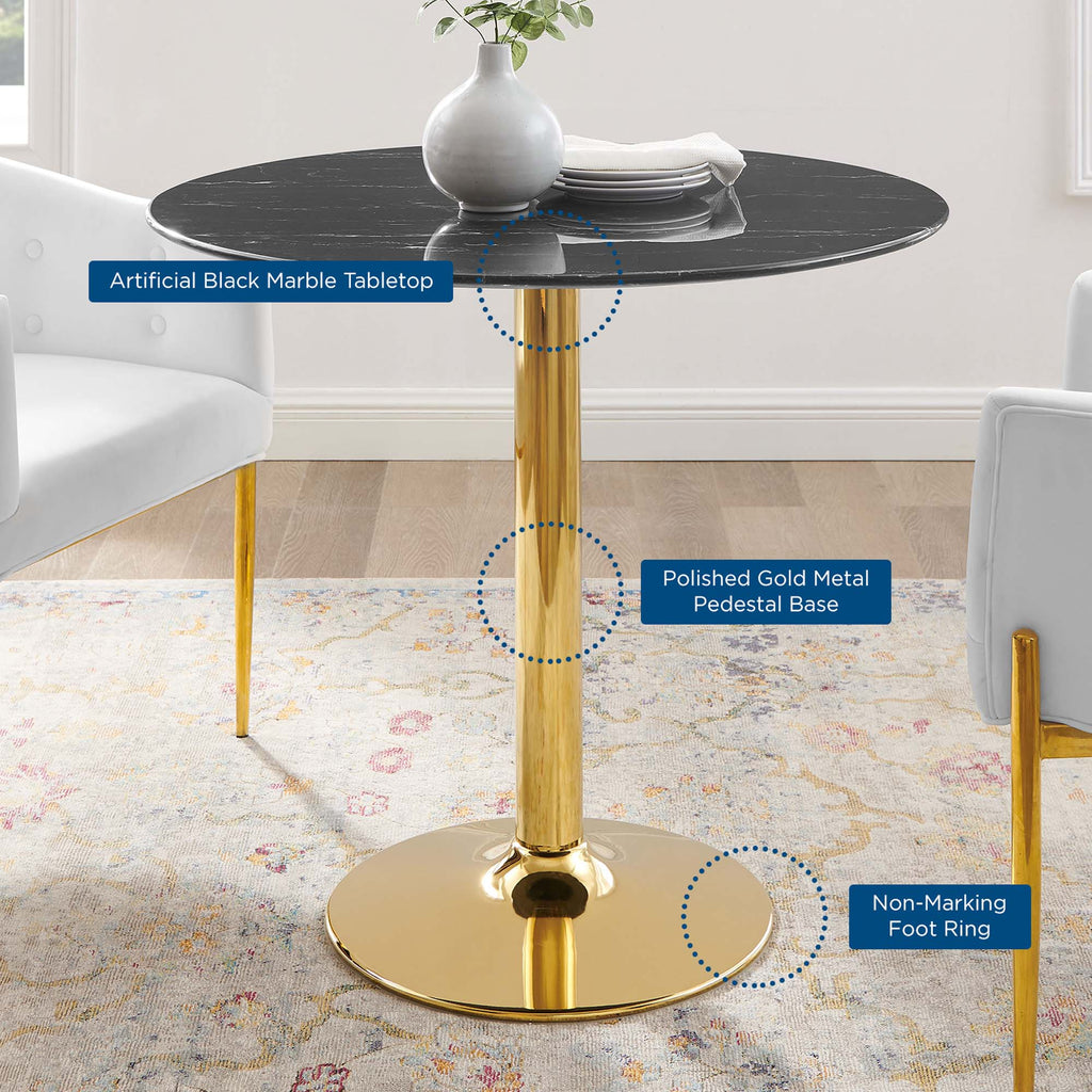 Verne Artificial Marble Dining Table by Modway