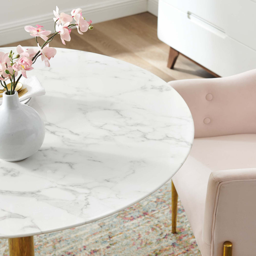 Verne Artificial Marble Dining Table by Modway