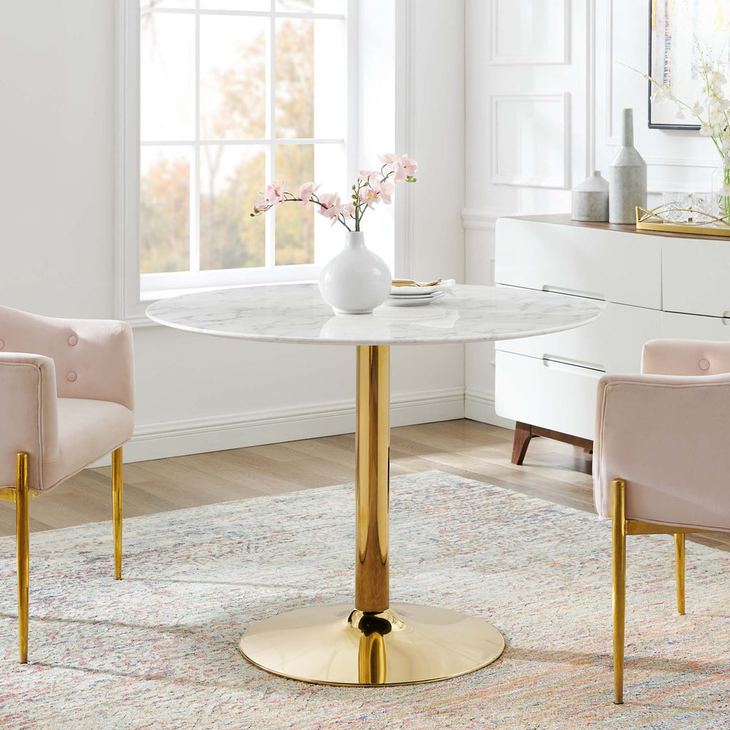 Verne Artificial Marble Dining Table by Modway