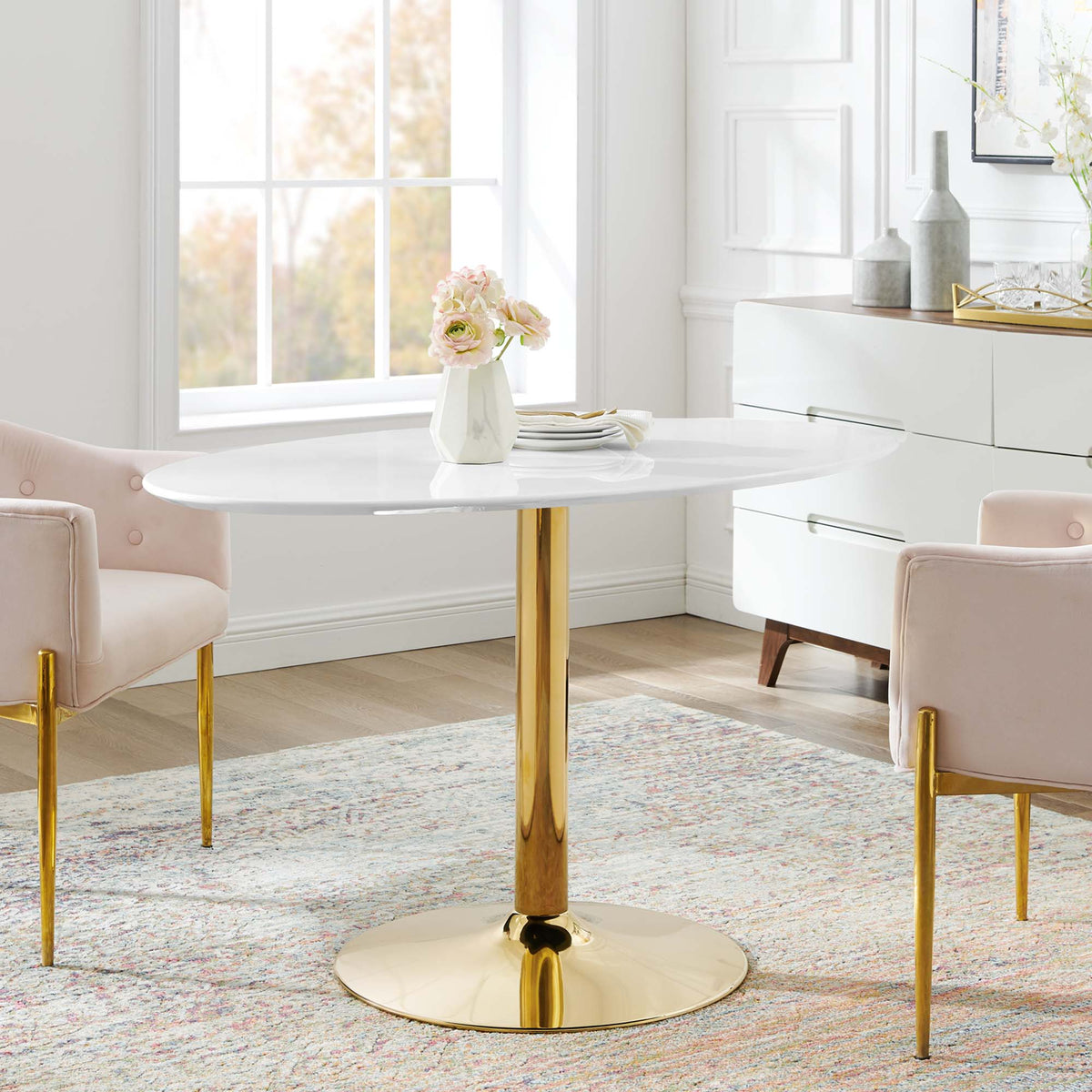 Verne 48" Oval Dining Table by Modway