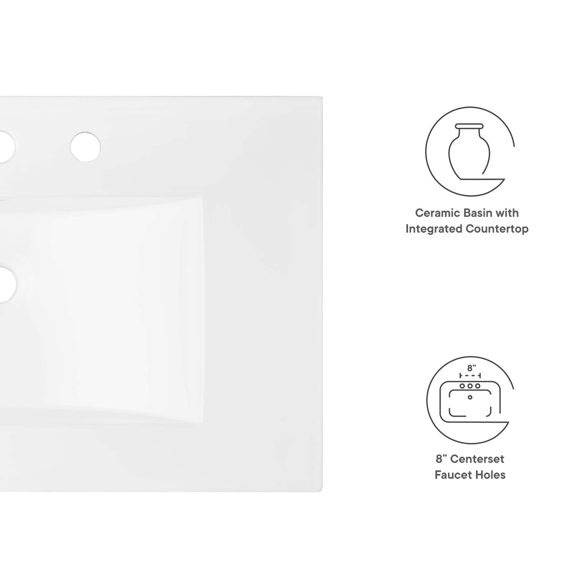 Cayman Bathroom Sink by Modway