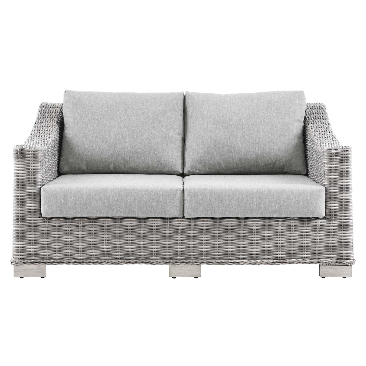 Conway Outdoor Patio Wicker Rattan Loveseat by Modway